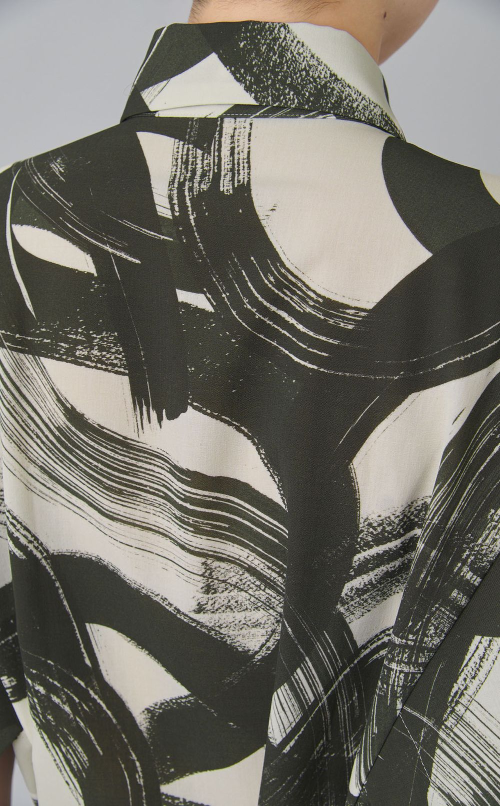 プリントスクエアスリーブドレス