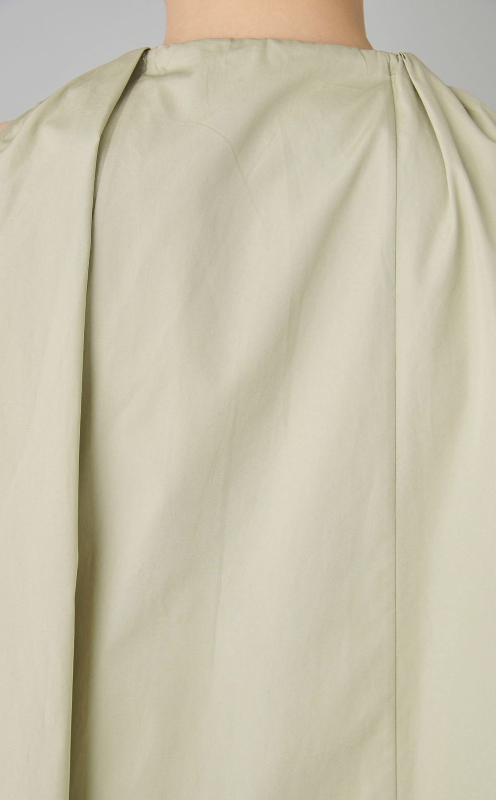 コットンギャザーチュニックブラウス