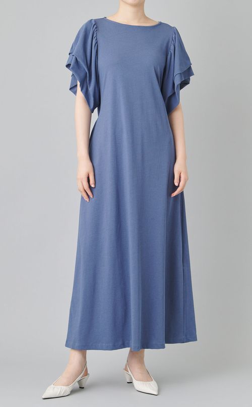 ジャージーバックオープンワンピース