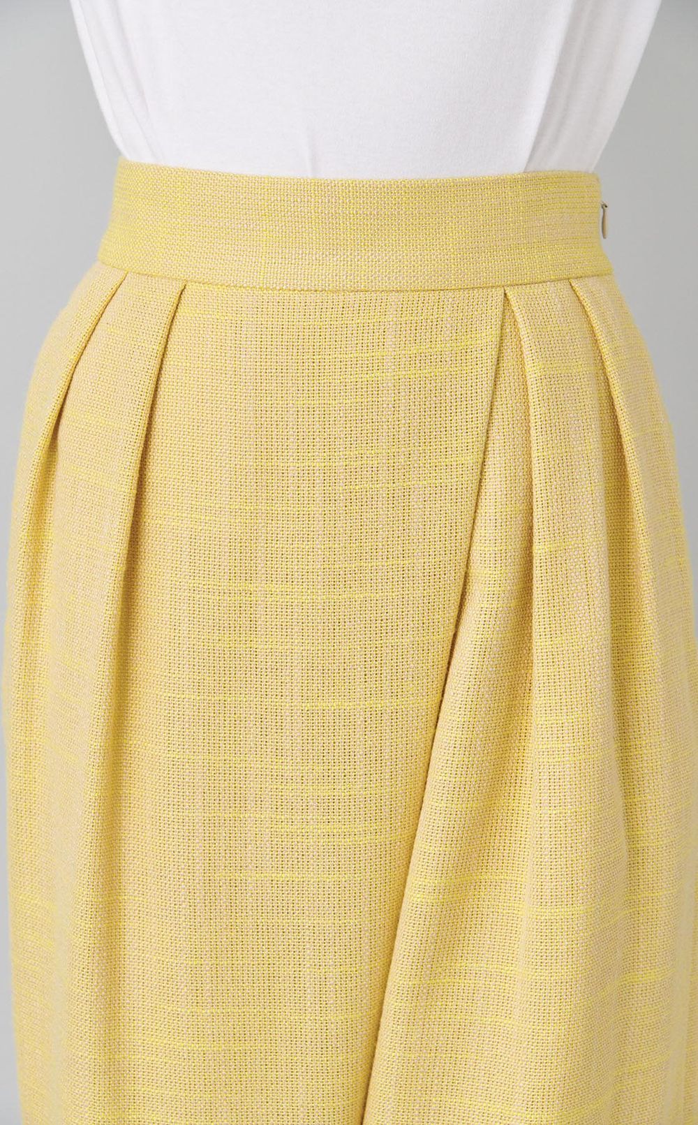 ツイード2タックワイドパンツ