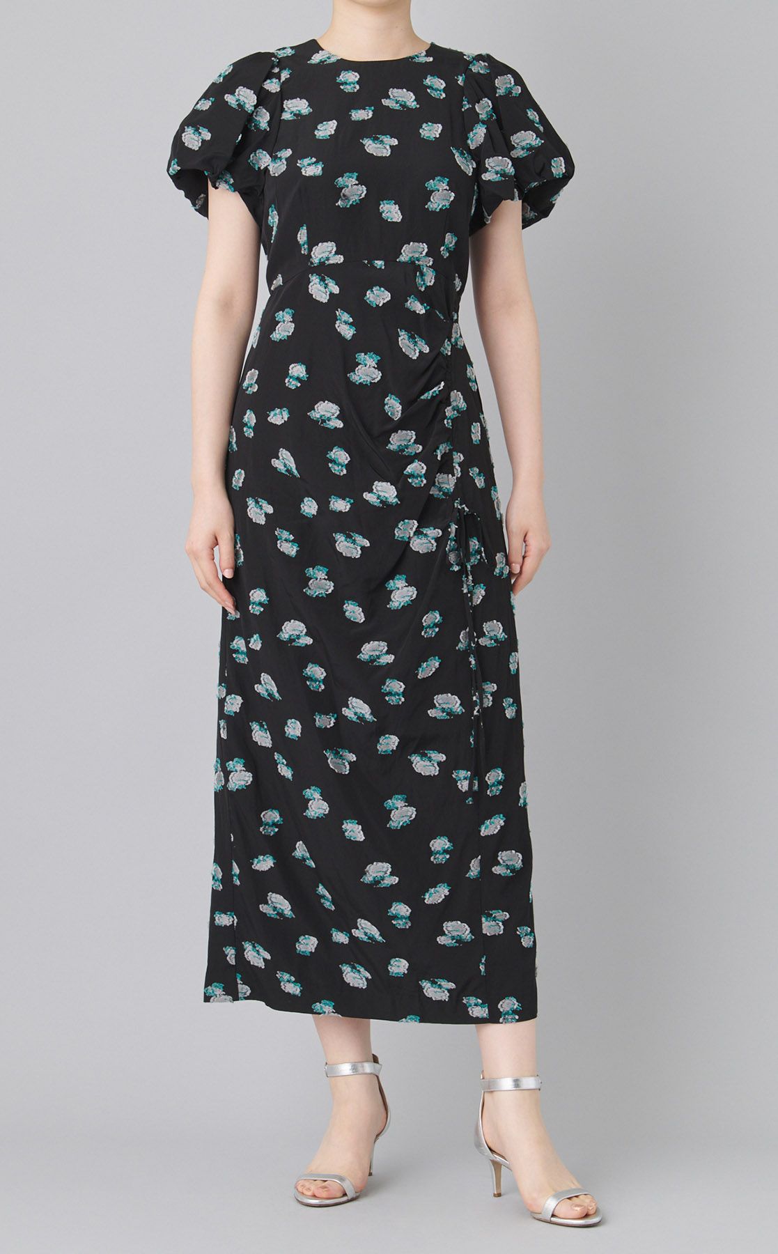 FRAY I.D｜ジャガードパフスリーブワンピース