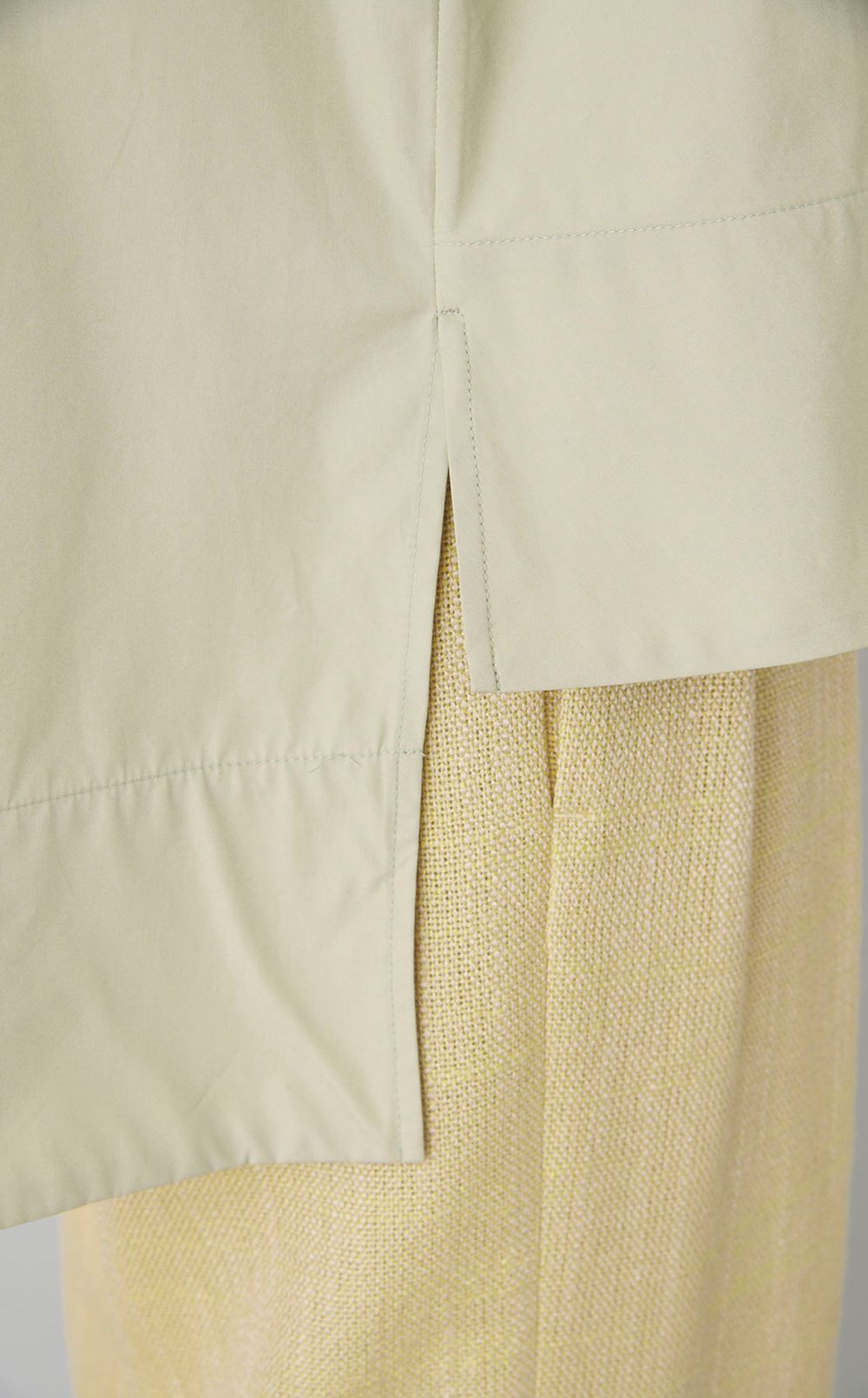 コットンギャザーチュニックブラウス