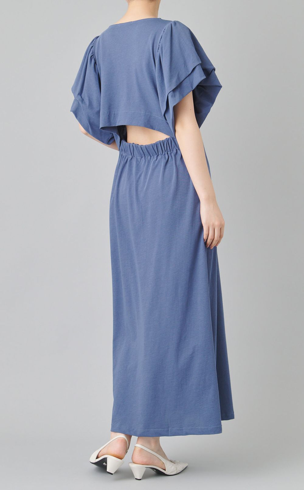 ジャージーバックオープンワンピース