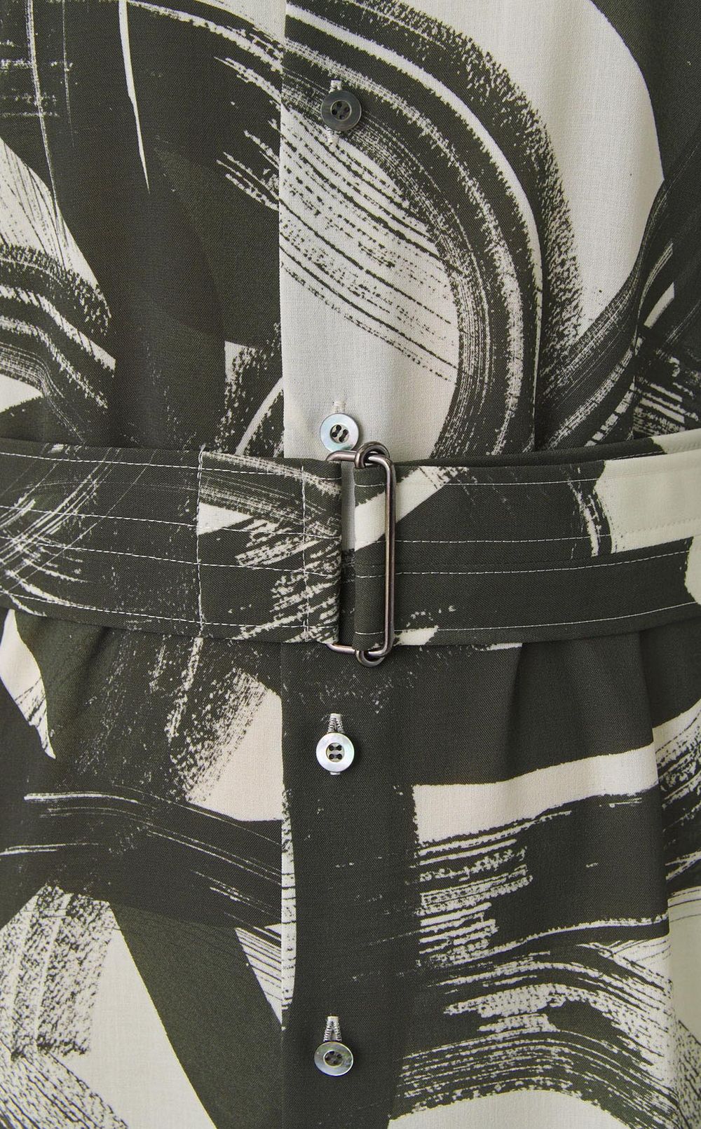 プリントスクエアスリーブドレス