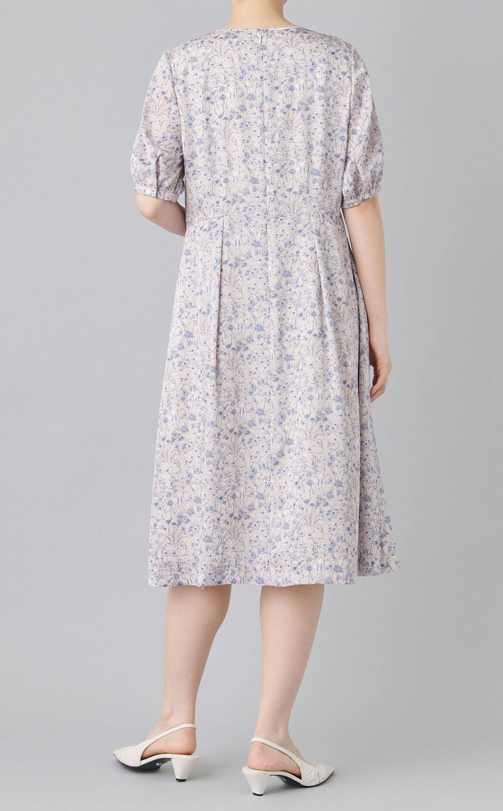 フラワーギャザースリーブワンピース