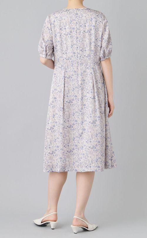 フラワーギャザースリーブワンピース