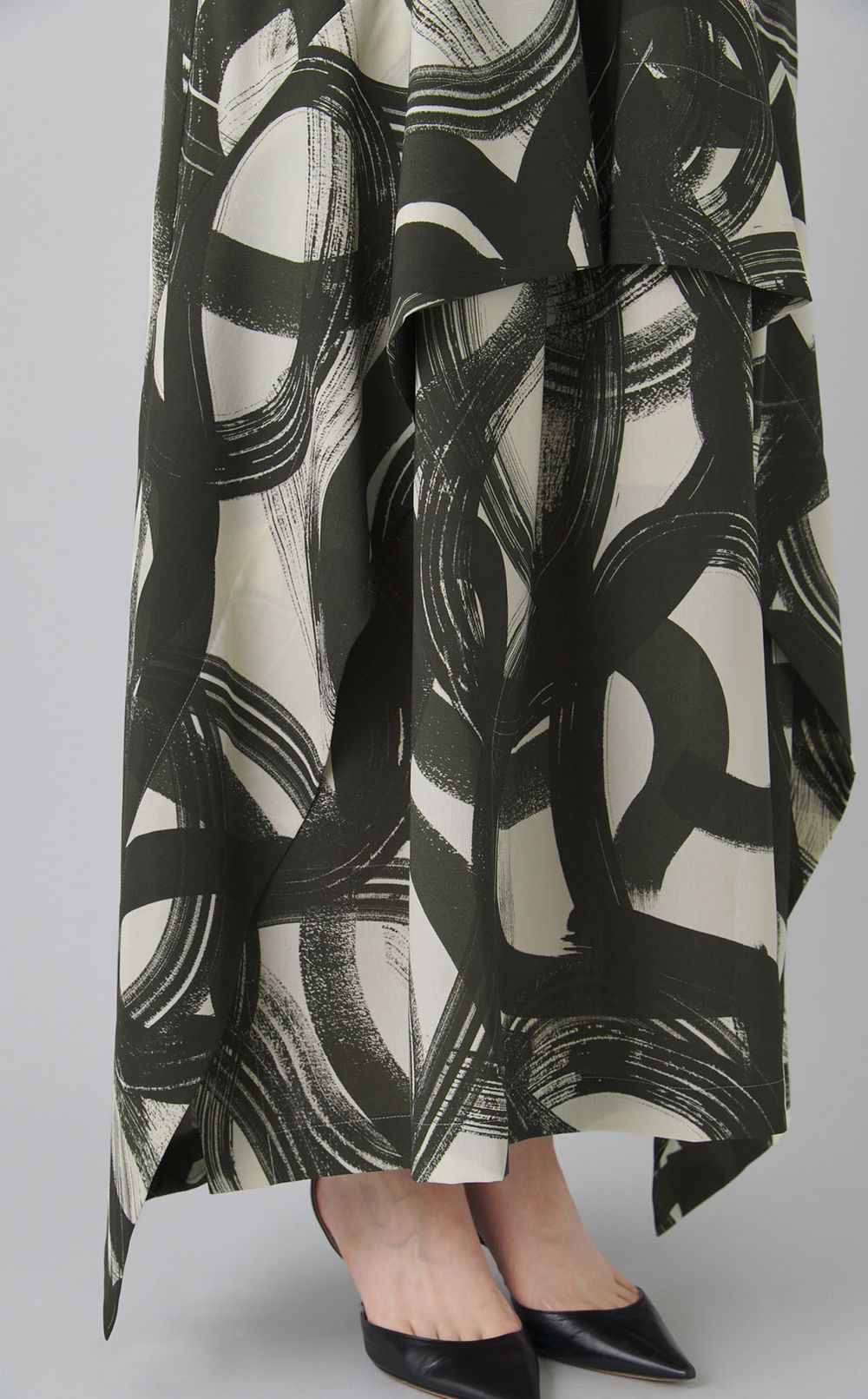 トリミングギャザースカート