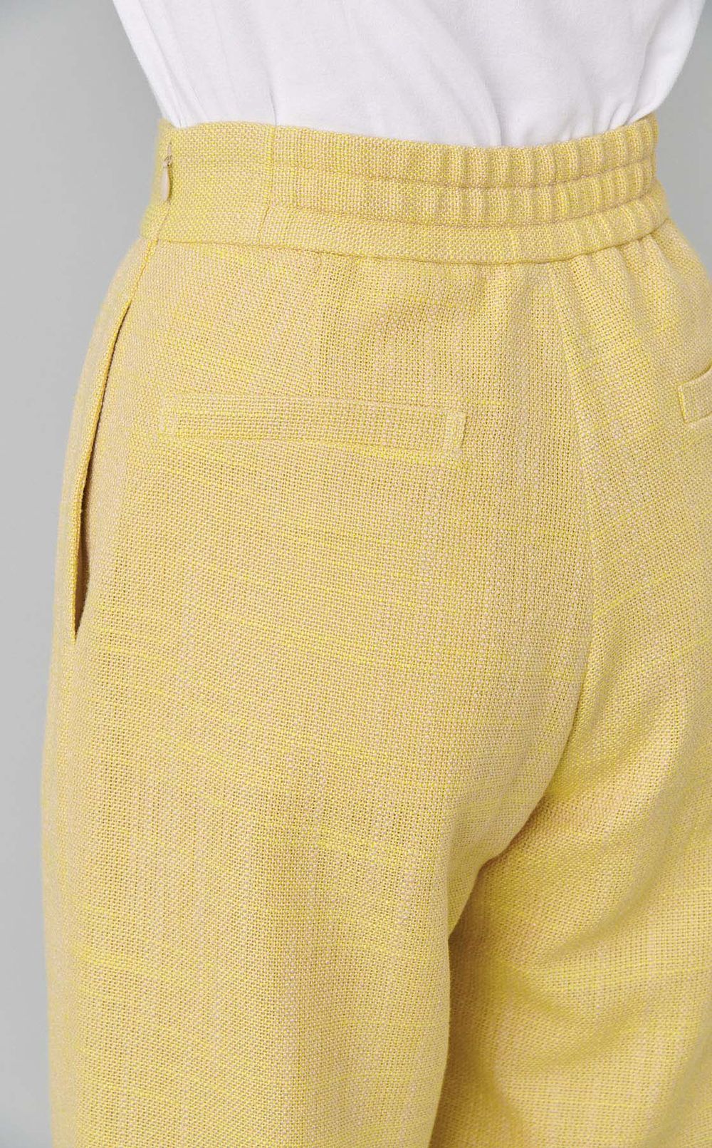 ツイード2タックワイドパンツ