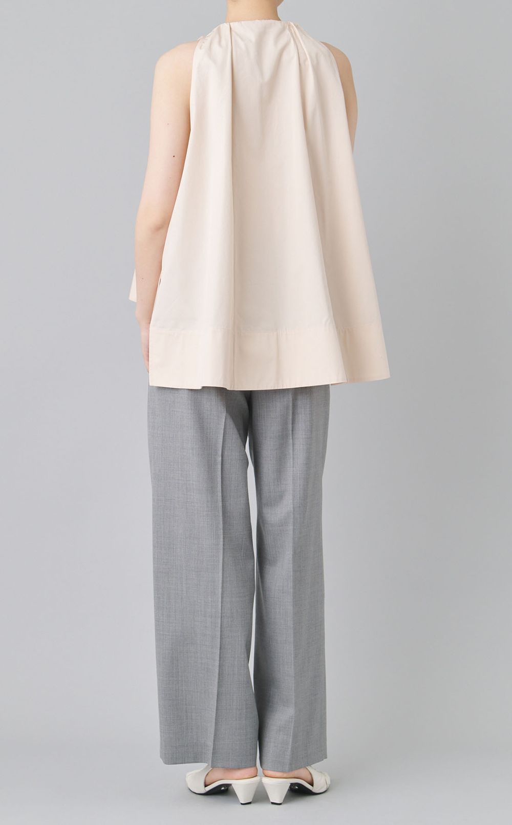 コットンギャザーチュニックブラウス