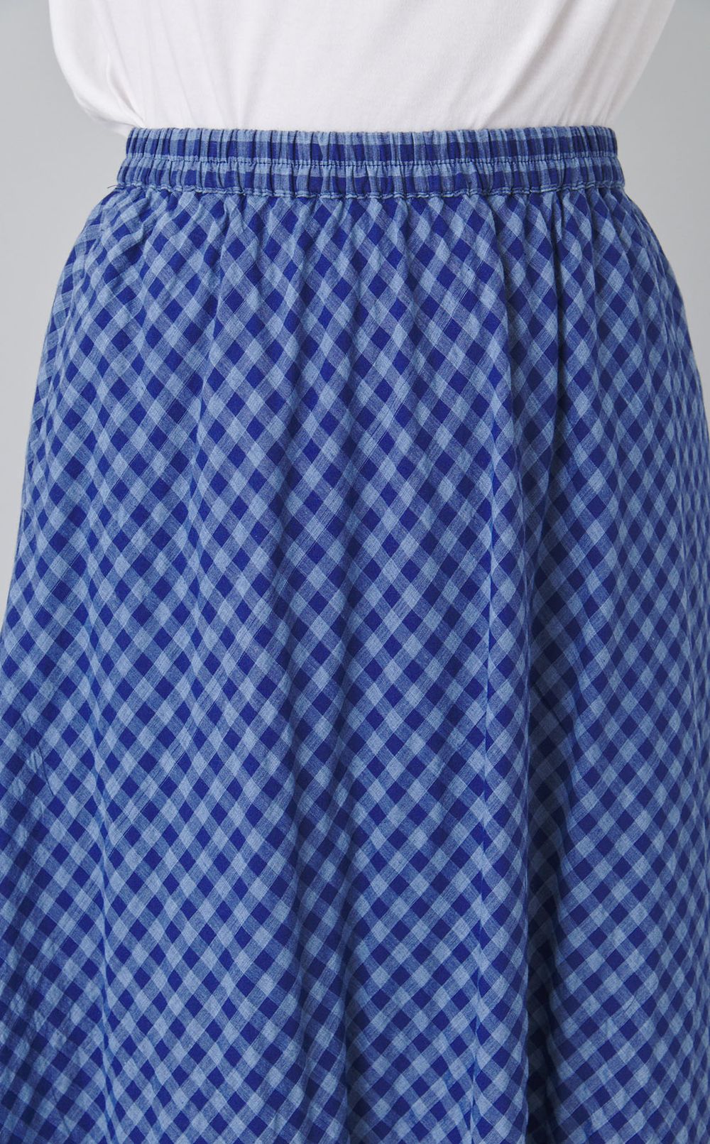 ギンガムチェックフリルスカート