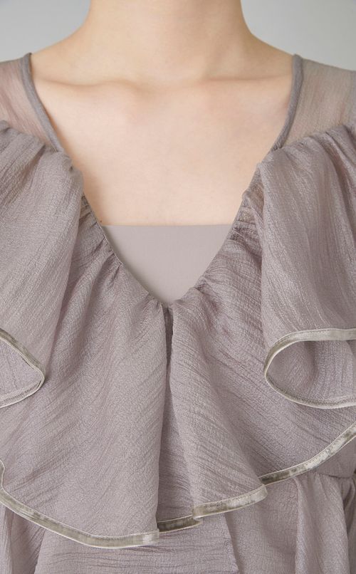 ラッフルボレロキャミソールワンピース