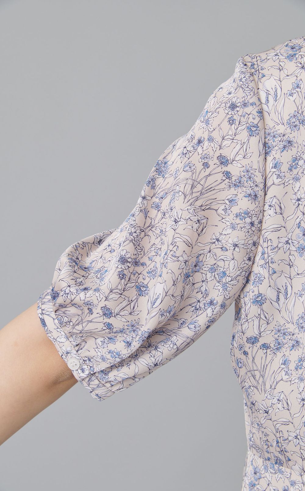 フラワーギャザースリーブワンピース