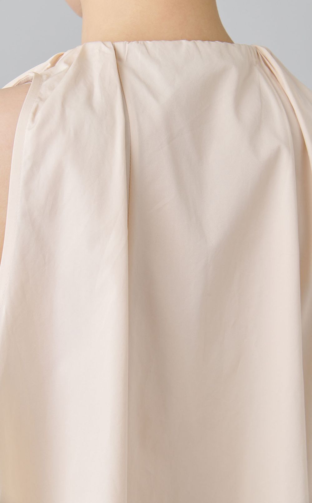 コットンギャザーチュニックブラウス