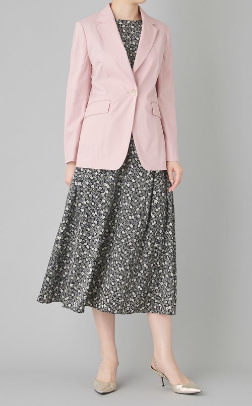 リネンストレッチテーラードジャケット