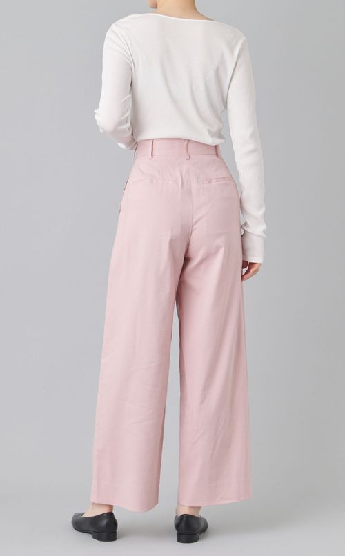 リネンストレッチツータックパンツ