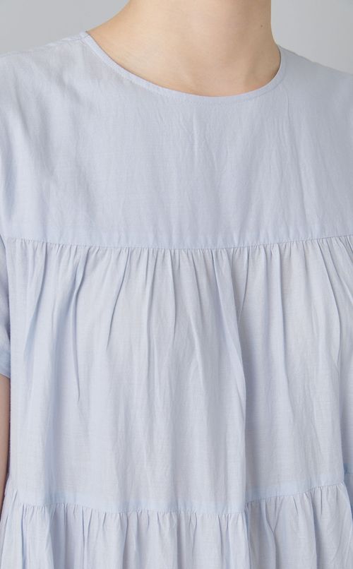 コットンボイルティアードワンピース