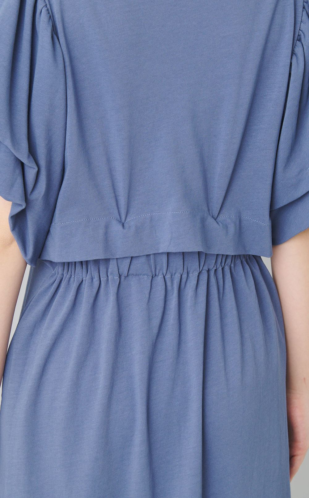 ジャージーバックオープンワンピース