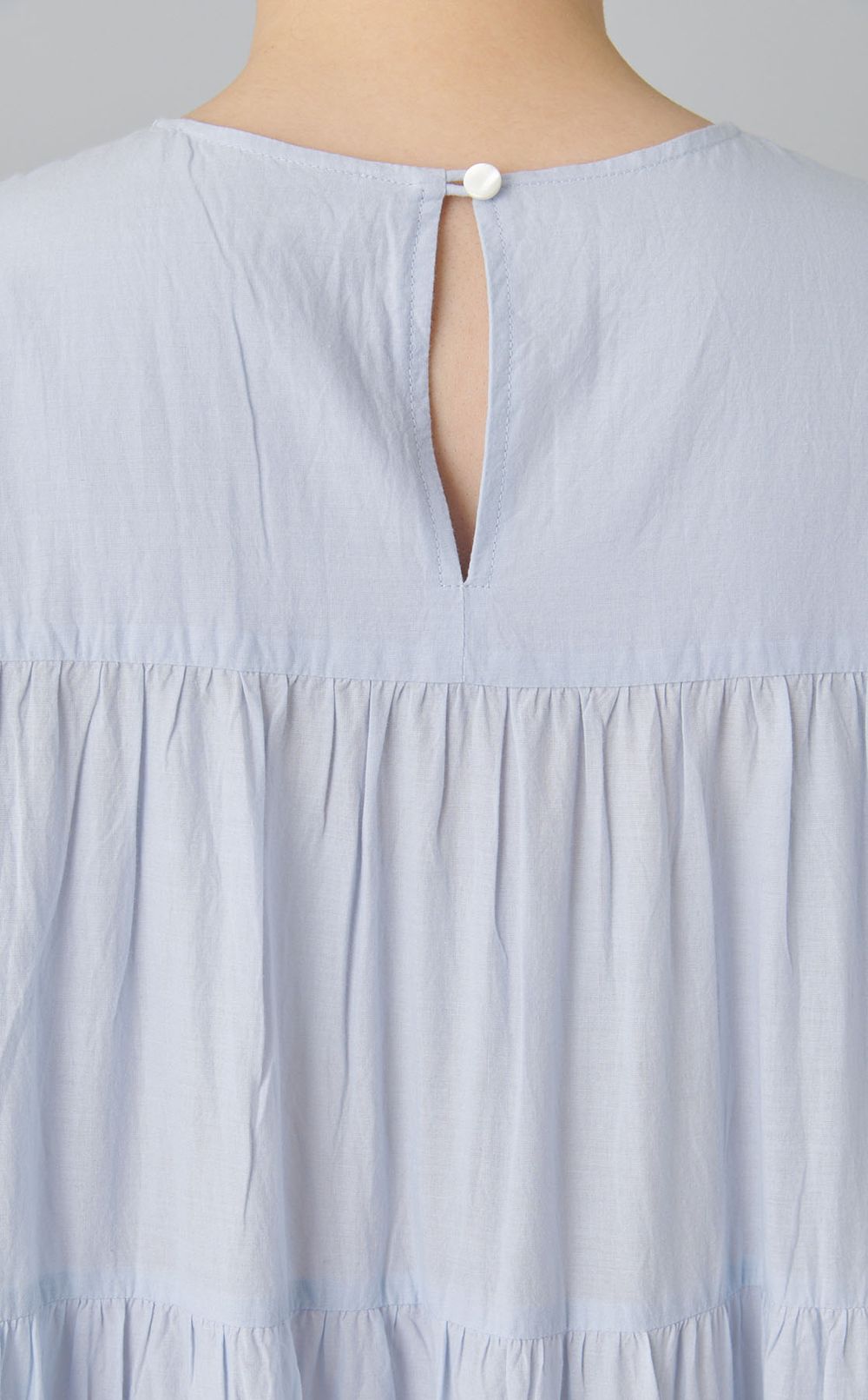 コットンボイルティアードワンピース