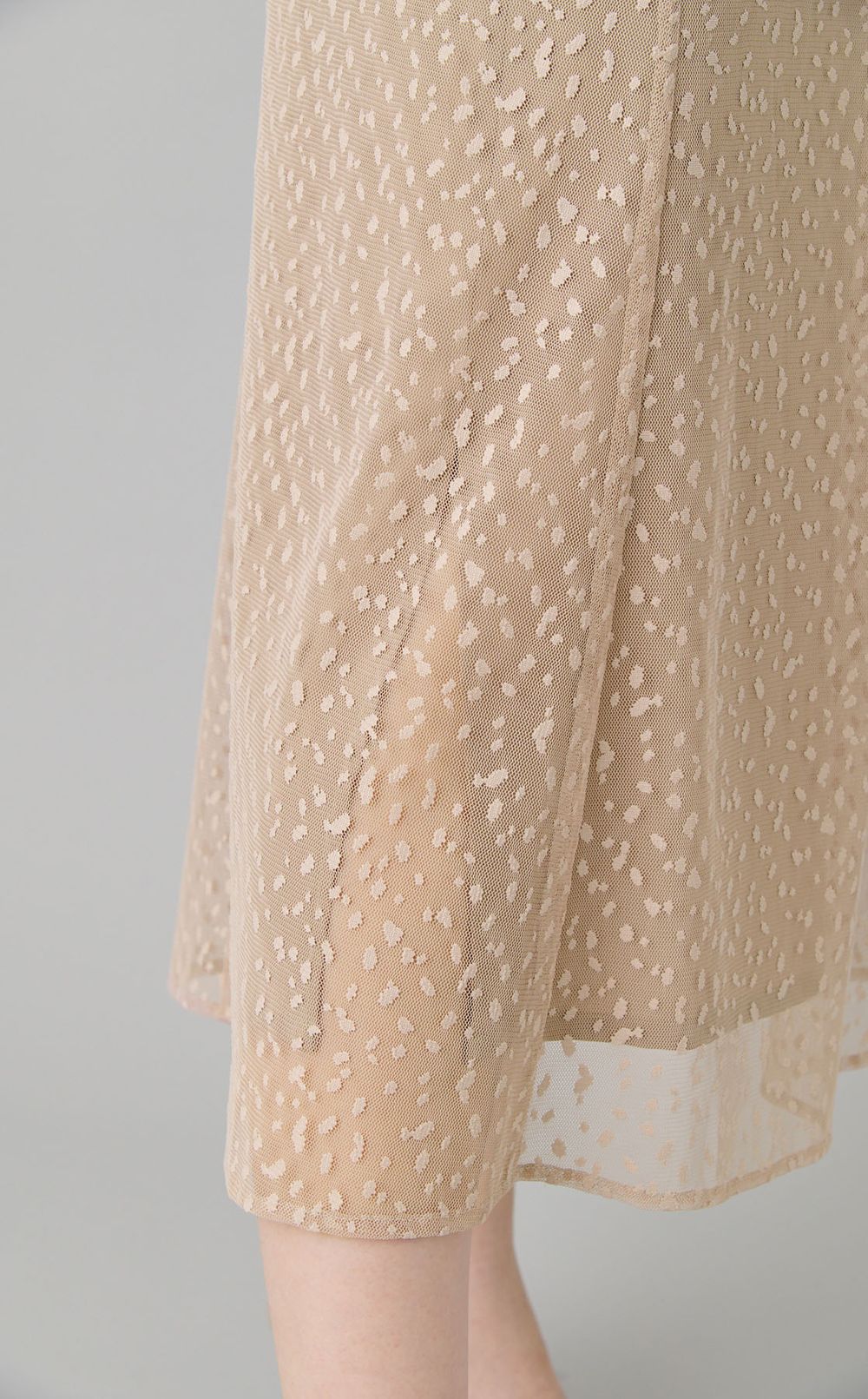 ランダムドットフリルワンピース