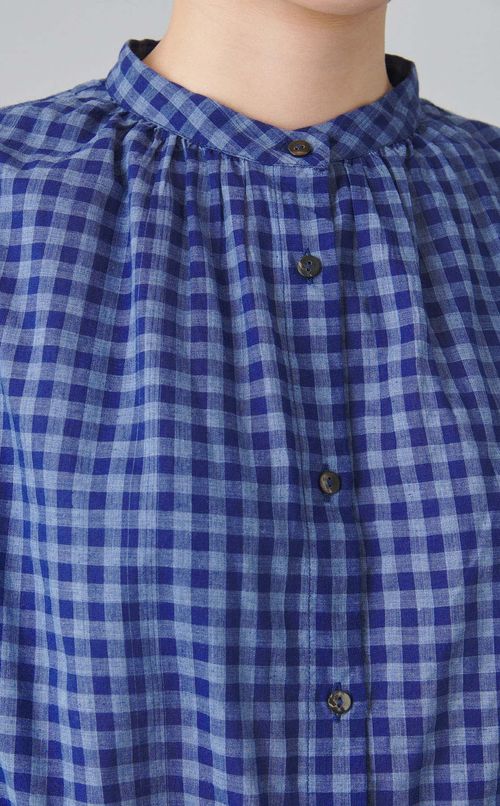 ギンガムチェックブラウス