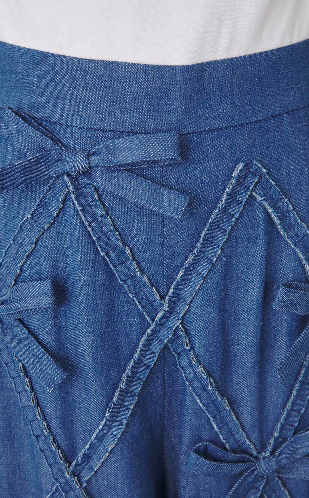 リボンデニムパンツ