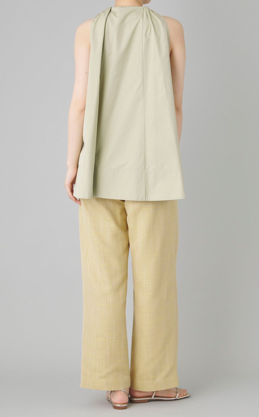 コットンギャザーチュニックブラウス