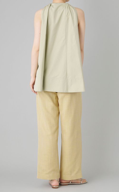 コットンギャザーチュニックブラウス