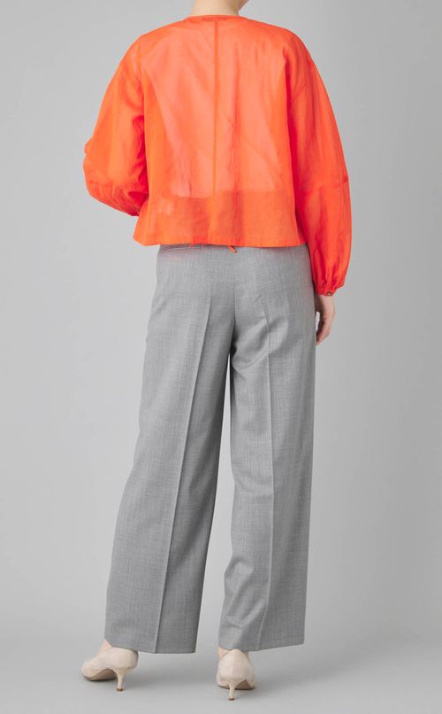 コットンオーガンジーラッフルブルゾン