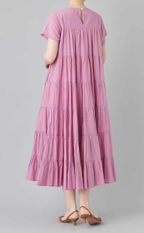 コットンボイルティアードワンピース