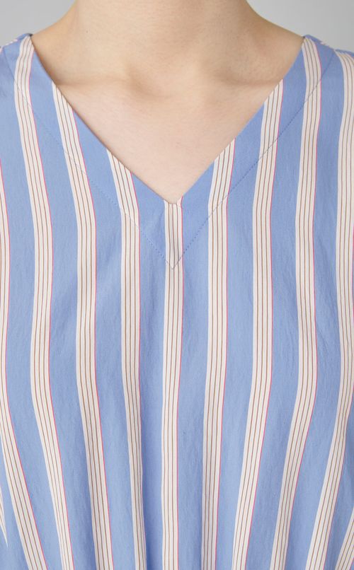 ストライプパネルワンピース