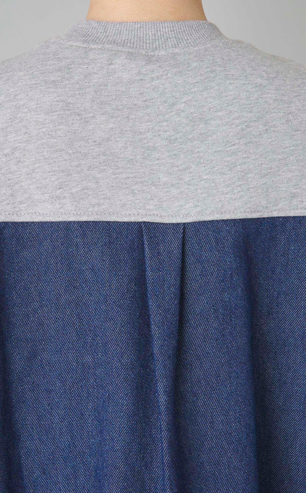 デニムコンビハーフスリーブスウェット