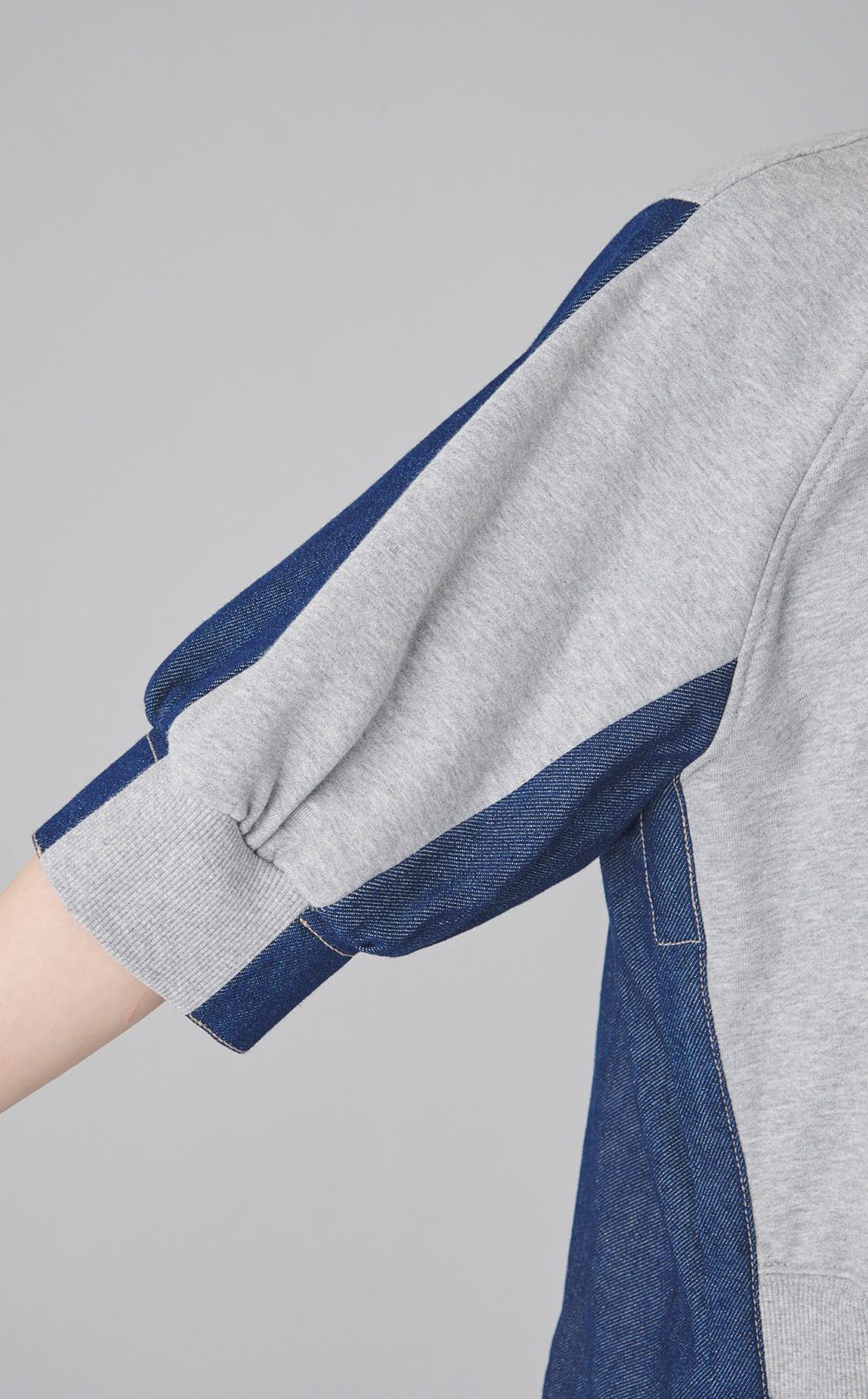 デニムコンビハーフスリーブスウェット