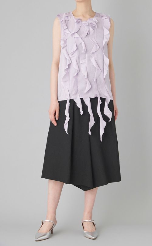 サルエルリネンショートパンツ