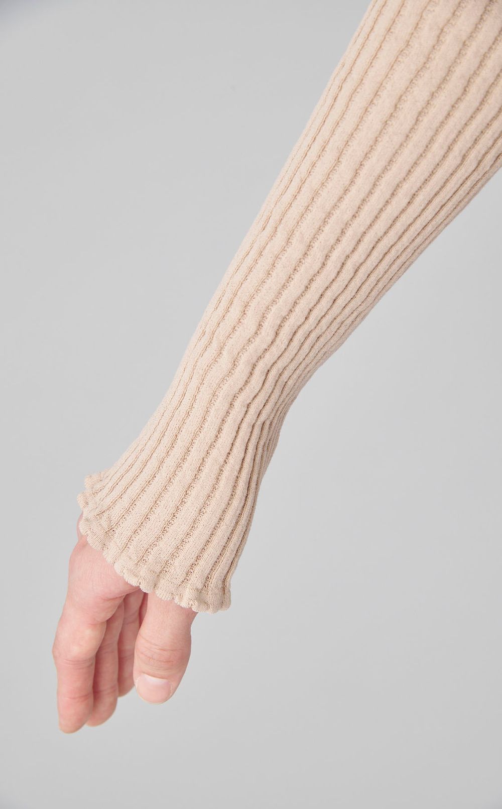 ハイゲージリブ2wayカーディガン