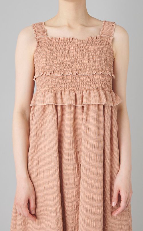 ボレロセットシャーリングワンピース