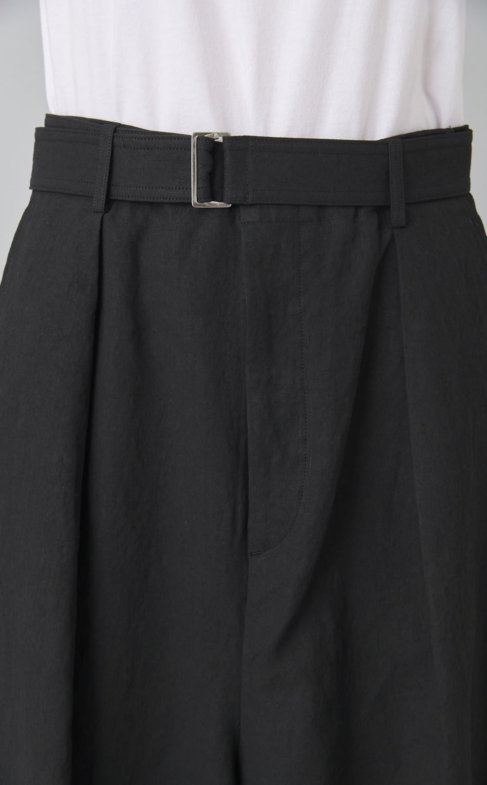 サルエルリネンショートパンツ