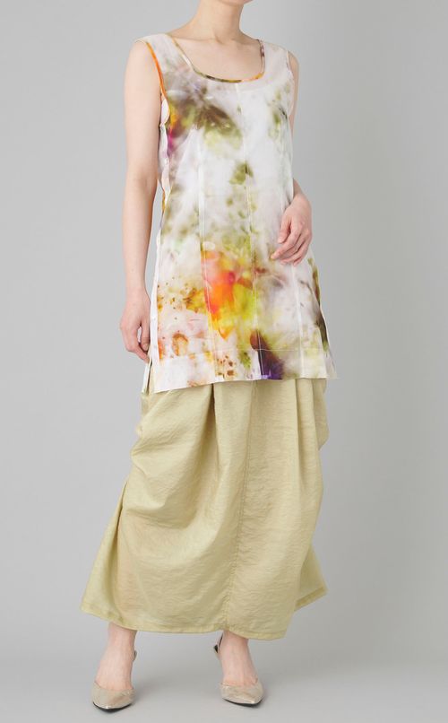 グラデーションプリントタンクトップ