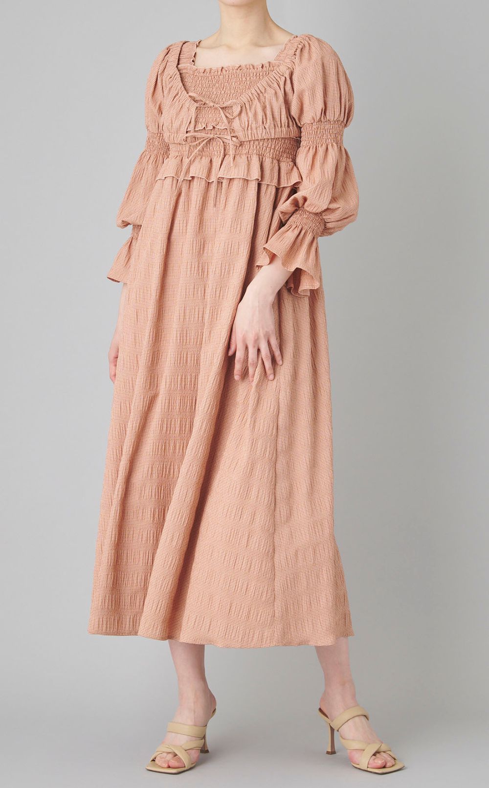 ボレロセットシャーリングワンピース