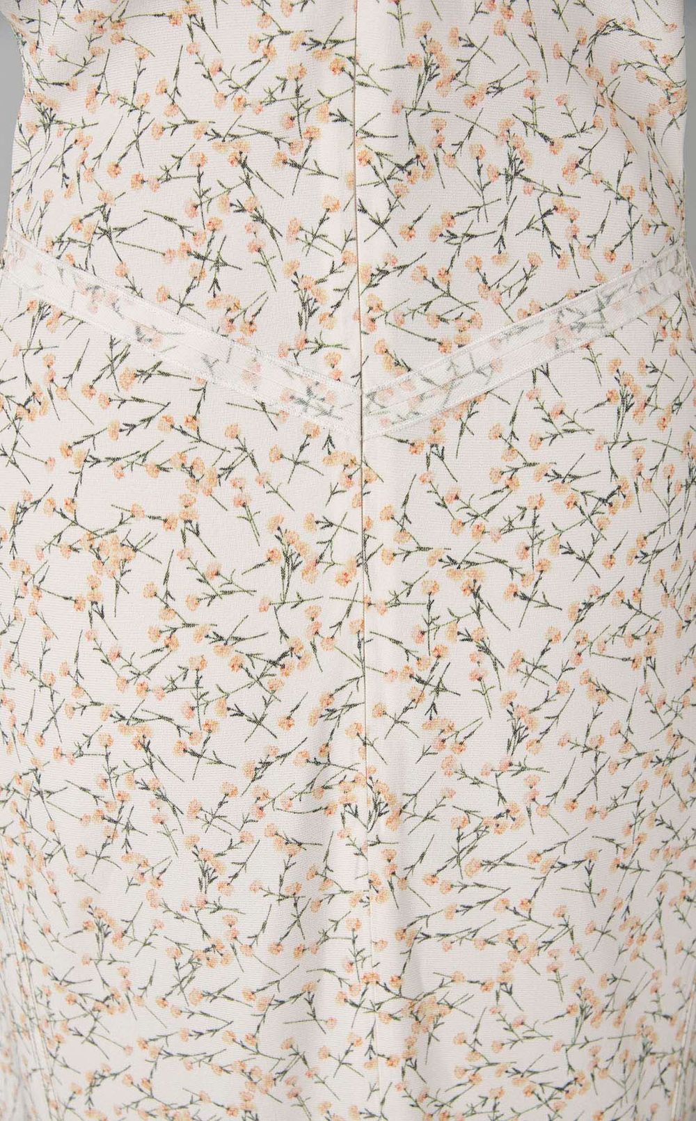 フラワープリン卜ミディワンピース