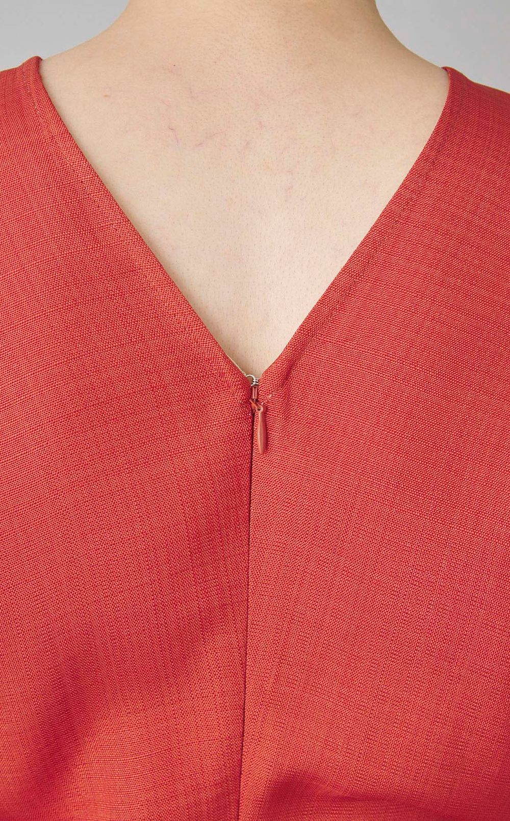 ギャザーウエストミディワンピース