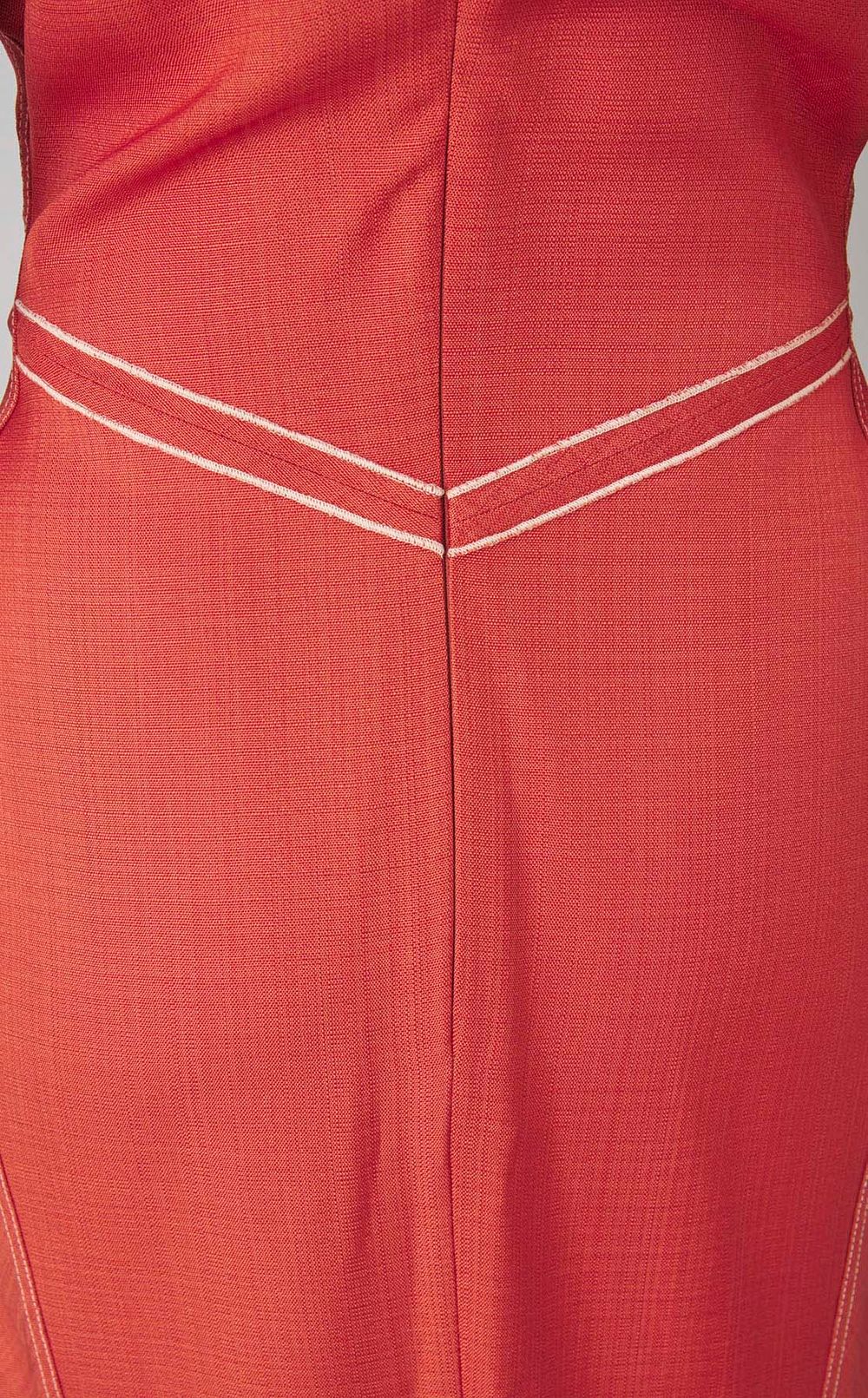 ギャザーウエストミディワンピース