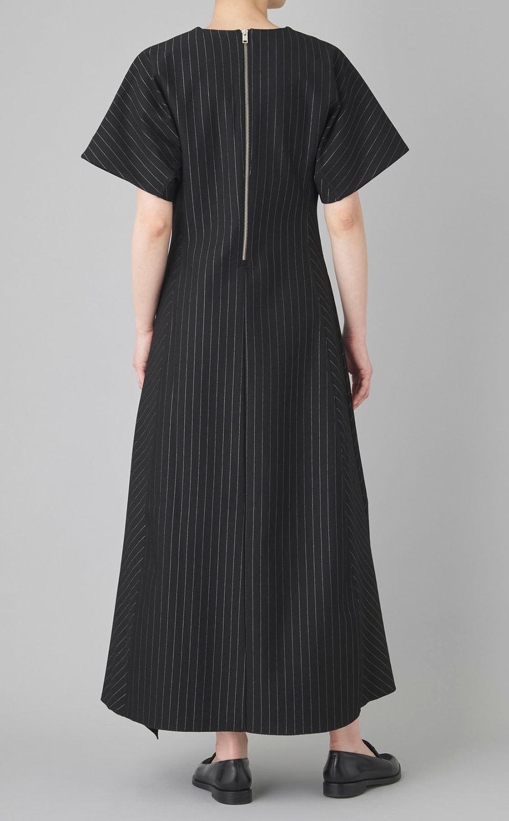 ストライプジャージーワンピース