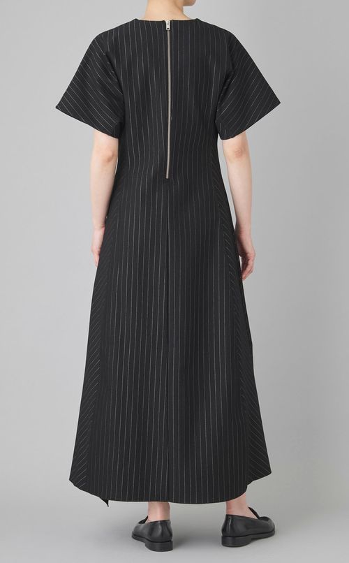 ストライプジャージーワンピース