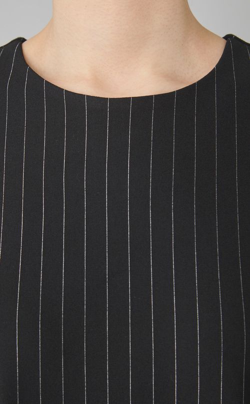 ストライプジャージーワンピース