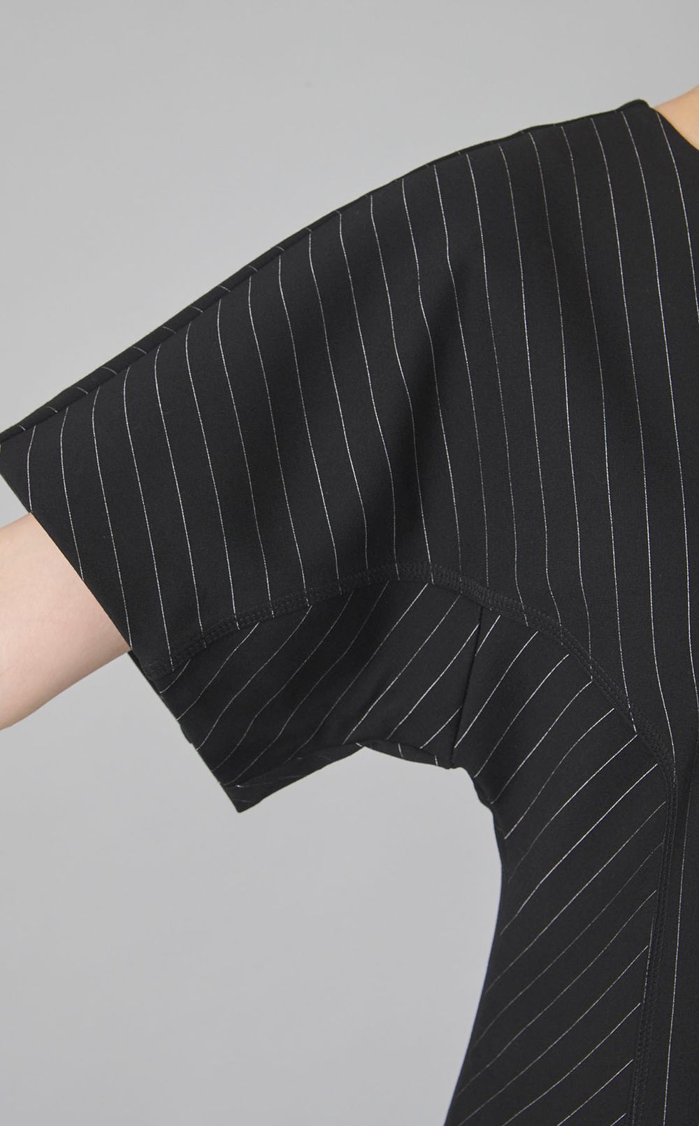 ストライプジャージーワンピース