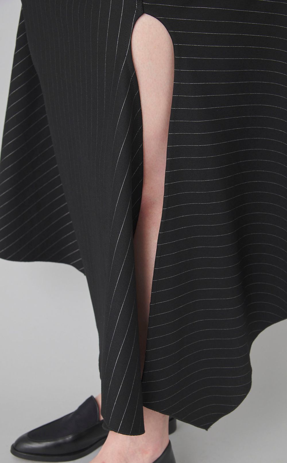 ストライプジャージーワンピース