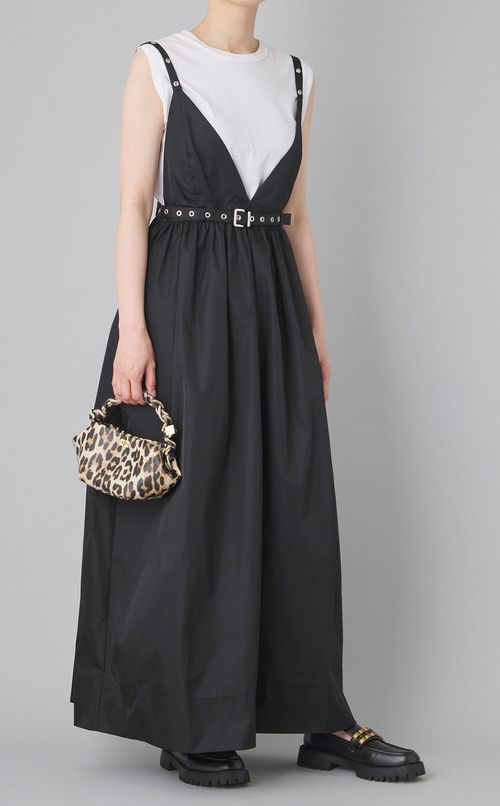 ハトメストラップキャミソールドレス