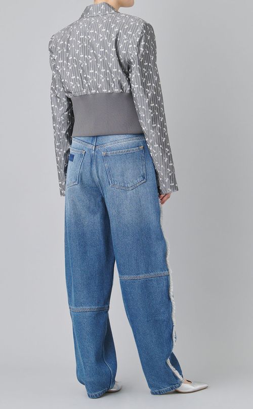 ジャガードクロップドブルゾン