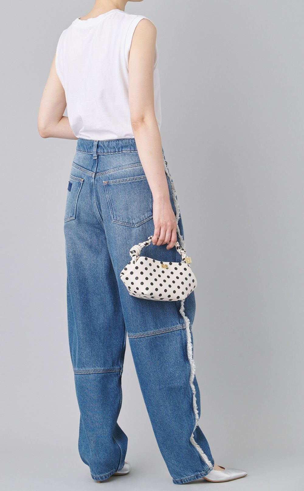 サイドフリンジデニムパンツ