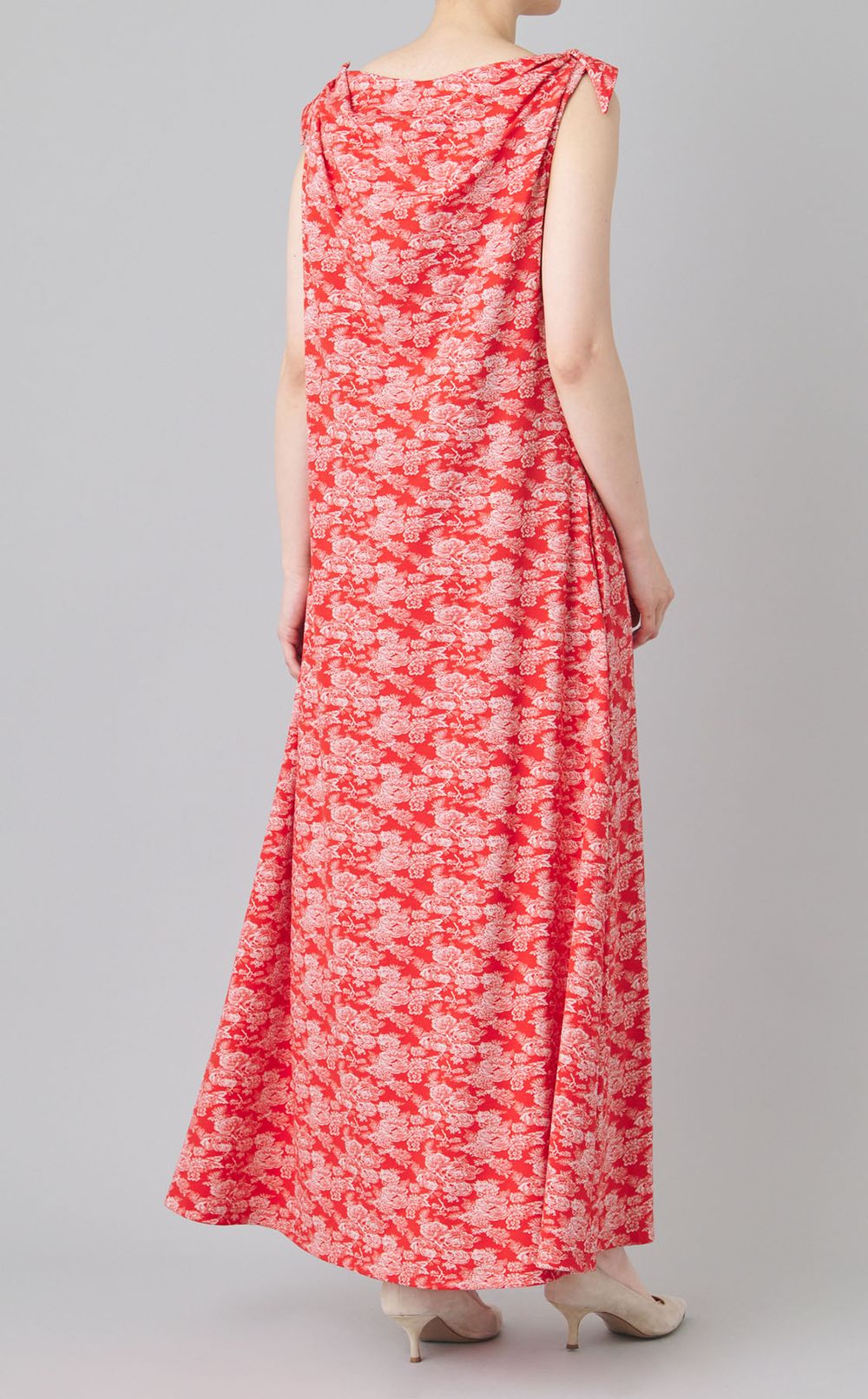 フラワープリン卜Vワンピース